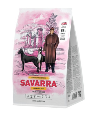 Savarra Adult Dog Large Breed 12.0 ягненок/рис (д/крупных пород) сухой д/собак
