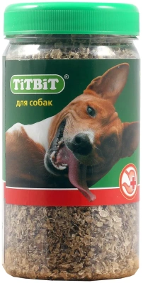 TiTBiT 0,15кг лакомство рубец говяжий молотый - банка пластмассовая (0,35л)