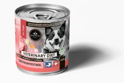 Секрет (Secret Premium) Gastrointestinal 0,34кг мясо индейки и курицы консервы для собак с чувствительным пищеварением Секрет (Secret Premium) Gastrointestinal 0,34кг мясо индейки и курицы консервы для собак с чувствительным пищеварением