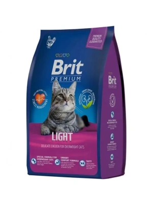 Brit Premium Cat Light 0,8кг курица сухой для кошек с избыточным весом (5049783)