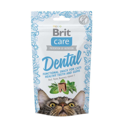 Brit Care 0,05кг Dental лакомство для очистки зубов для кошек (521371)