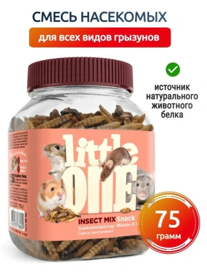 Литл Ван (Little One) 0,075кг Лакомство смесь насекомых для всеядных грызунов Литл Ван (Little One) 0,075кг Лакомство смесь насекомых для всеядных грызунов