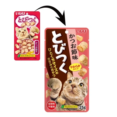 Inaba Tobitsuku 0,025кг со вкусом кацуобуси лакомство для кошек