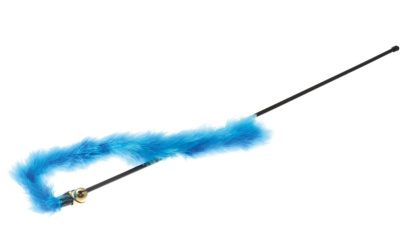 Дразнилка (myPet) голубая с хвостом 30 см и колокольчиком