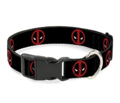 Бакл Ошейник Buckle-Down Дэдпул чёрный цвет с пластиковой застёжкой 23-38 см Бакл Ошейник Buckle-Down Дэдпул чёрный цвет с пластиковой застёжкой 23-38 см