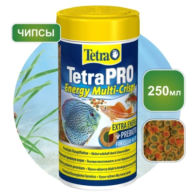 Tetra Pro Energy Multi Crisp 0,25л корм чипсы улучшенная формула для рыб 141742