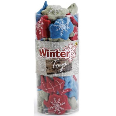 Игрушка Бизтис (Beeztees) 2500218 Снежинки плюшевые