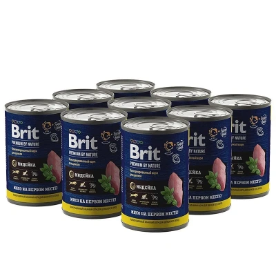 Brit Premium by Nature 0,41кг индейка консервы для щенков всех пород (51083)