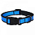 Ошейник (PerseiLine) LOOK нейлон фиксатор светоотражающий 25&quot; 40-65 см голубой XL