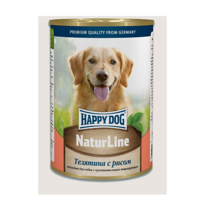 Хеппи Дог 400г телятина с рисом консервы д/собак (071465)