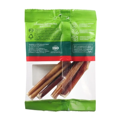 TiTBiT 0,05кг лакомство корень бычий резаный (мягкая упаковка)