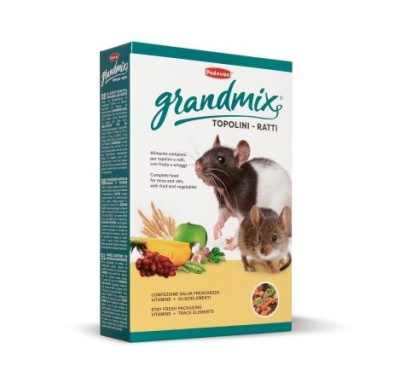 Padovan Grandmix Topoline e Ratti 0,4кг корм основной для взрослых мышей и крыс
