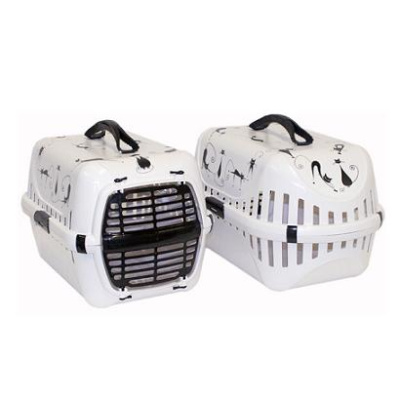 Переноска Модерна Trendy с пластиковой дверью (51*31*34) силуэт кошки