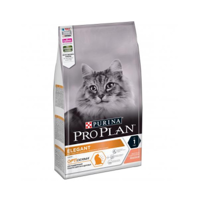 Проплан Elegant Derma 1,5кг лосось (чувствит. кожа) сухой д/кошек (527392)