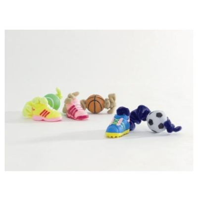 Игрушка Бизтис (Beeztees) 620166 Эластичная плюшевая веревочка с мячиком и ботинком 27см