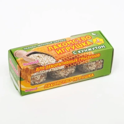 Мышильд 0,06кг Медово-зерновые шарики с кунжутом для грызунов (354311