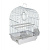 Клетка №1 овальная укомплектованная 30*23*39см, белая для птиц ДКпА100=белая
