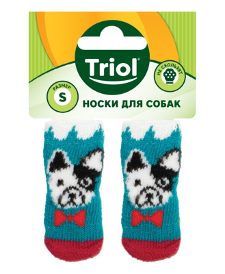 Носки (Triol) для собак Собачка, размер S   