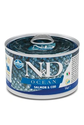 Farmina (Фармина) N&D Dog Ocean 0,140кг лосось и треска консервы для собак мелких пород 1228 (102222)