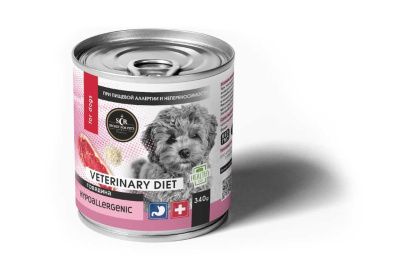 Секрет (Secret Premium) Vet Diet Hypoallergenic 0,34кг лечебные гипоаллергенные консервы для собак  Секрет (Secret Premium) Vet Diet Hypoallergenic 0,34кг лечебные гипоаллергенные консервы для собак
