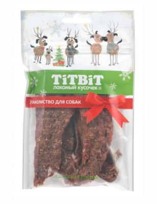 TiTBiT 0,07кг Меню от Шефа джерки мясные из баранины (Новогодняя коллекция) 