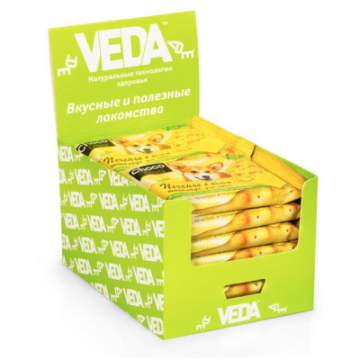 VEDA 0,03кг печенье Choco Dog для собак в белом шоколаде VEDA 0,03кг печенье Choco Dog для собак в белом шоколаде