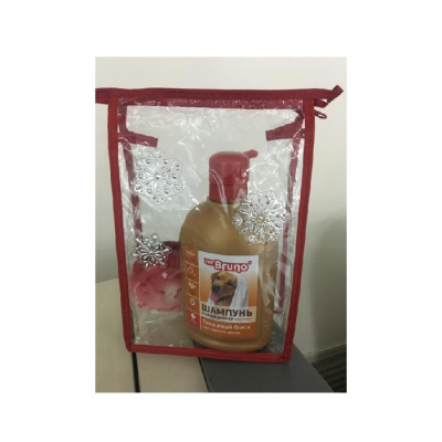 НАБОР Mr.Bruno: шампунь № 2 "Послушный шелк" д/длинной шерсти собак, 350мл + игрушка