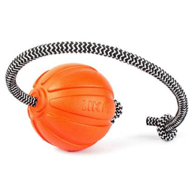 Игрушка (LIKER) Мяч Корд 7см д/собак на шнуре
