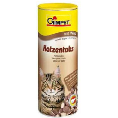 Джимкет (Gimcat) вит. лакомство Katzentabs 425г, таблетки дичь + биотин д/кошек, 710шт