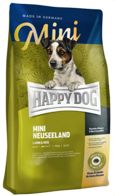 Happy Dog Supreme Mini Neuseeland 8кг ягненок и рис сухой для собак мелких пород с чувств. пищеварением (123449)