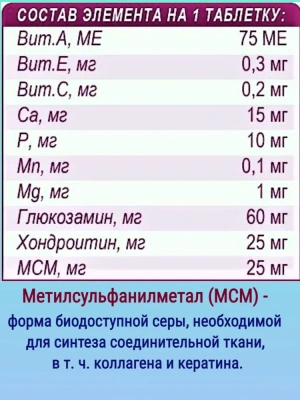 Polidex Glucogextron Plus 500шт витаминно-минеральный комплекс для собак