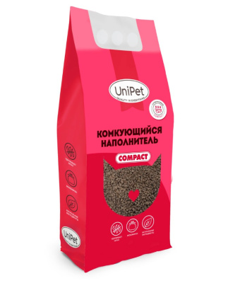 Наполнитель (UniPet) 12л Compact комкующийся наполнитель для кошек