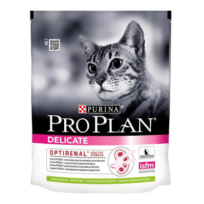 Проплан Delicate 400г ягненок (чувствит. пищеварение) сухой д/кошек (846722)