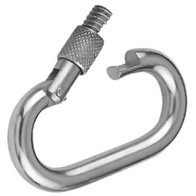 Карабин альпинист. (предохр. на резьбе) 10*10 (цена за 1шт)