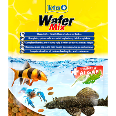 Tetra Wafer Mix Sachet 0,015кг корм со спирулиной для донных рыб 134461 Tetra Wafer Mix Sachet 0,015кг корм со спирулиной для донных рыб 134461