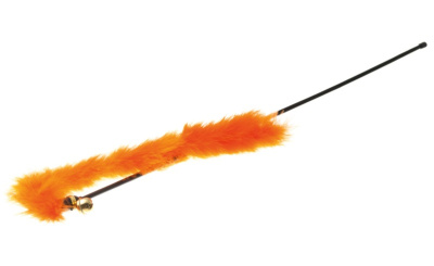 Дразнилка (myPet) оранжевая с хвостом 30 см и колокольчиком