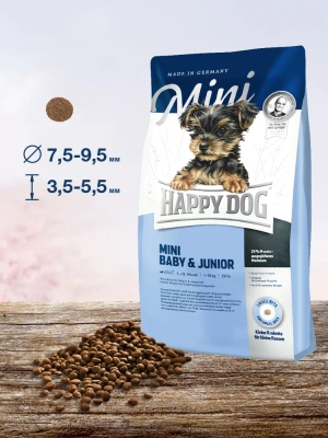 Happy Dog Supreme Mini Baby & Junior 4кг сухой для щенков мелких пород (014938)