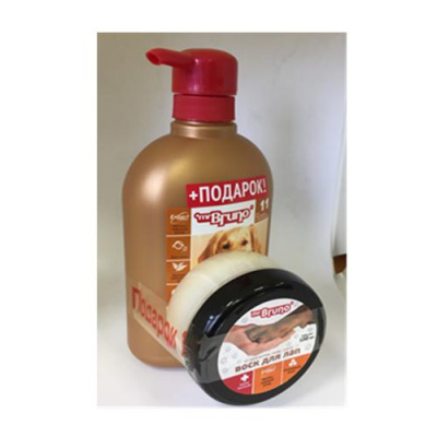 Mr.Bruno: шампунь № 4 "Мягкий плюш" д/мягкой шерсти собак, 350+воск для лап 100 ПРОМО