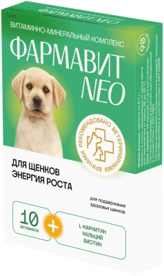 Фармавит Neo Ск-М 90таб. 0,063кг витаминно-минеральный комплекс энергия роста для щенков
