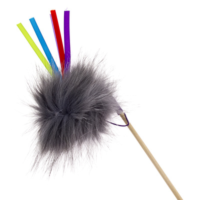 Дразнилка (Сибирская кошка) Удочка Пушистик с лентами