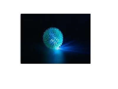 Игрушка Wogy пищалка Мяч  игольчатый, светится d=7см LED для собак Игрушка Wogy пищалка Мяч  игольчатый, светится d=7см LED для собак