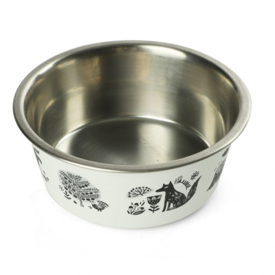 Миска (Triol) металл. на резинке "Лес", 0,35л Миска (Triol) металл. на резинке "Лес", 0,35л