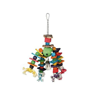 Иг.д/птиц Трикси Подвеска деревянная, разноцветная, 35 см