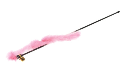 Дразнилка (myPet) розовая с хвостом 30 см  и колокольчиком