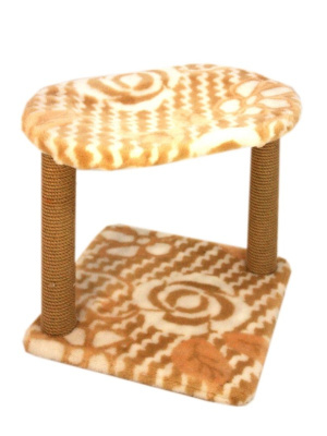 Когтеточка (Меридиан) овальная с гамаком (43*42*45) цветы для кошек