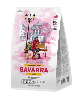 Savarra 18кг Adult Dog Small Breed ягненок/рис для мелких пород сухой корм собак