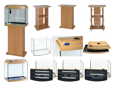 Аквариум (Биодизайн) Классик 50л (40*30*50) панорам. + компл. оборудования, бук