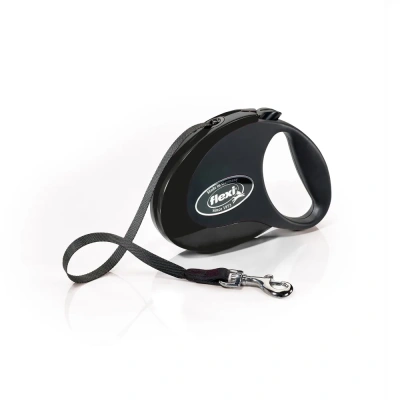 Рулетка (Flexi) Style М ремень 5м до 25кг черный