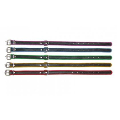 Ошейник (Аркон) фетр 16мм, черный/голубой