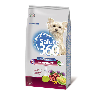 Пет 360 (Pet 360) 360 Salute 1,8кг оленина+кукуруза (д/мелких пород) сухой д/собак (125577)